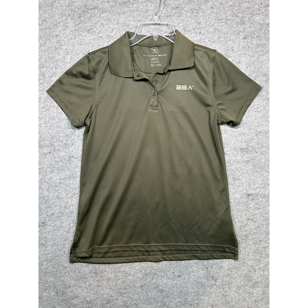 Boy Scouts of America Polo Shirt Women small Green BSA Scout Uniform